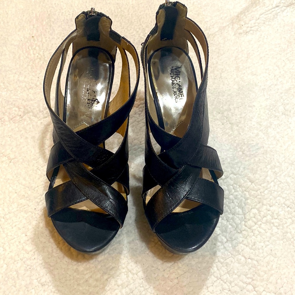 Michael Kors Black Platform heels